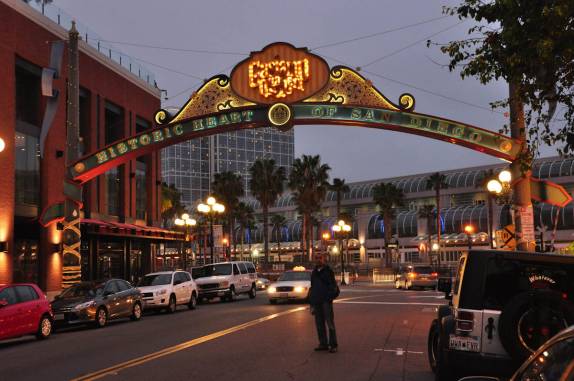 Gaslamp Quarter, o coração de San Diego, no sul da Califórnia - Estados Unidos